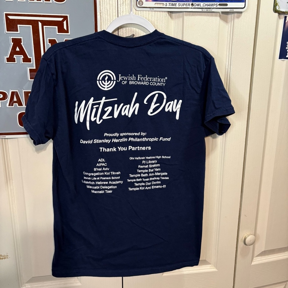 Navy Blue Mitzvah Day T-Shirt